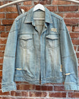 HYSTERIC GLAMOUR DISTRESSED DENIM JACKET ‘BLUE’