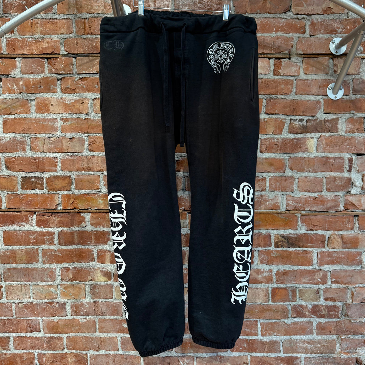 CHROME HEARTS HORSESHOE SCRIPT SWEATPANTS ‘BLACK’