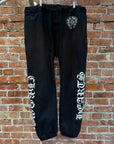 CHROME HEARTS HORSESHOE SCRIPT SWEATPANTS ‘BLACK’