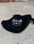 CHROME HEARTS DOUBLE FLORAL RING ‘SILVER’