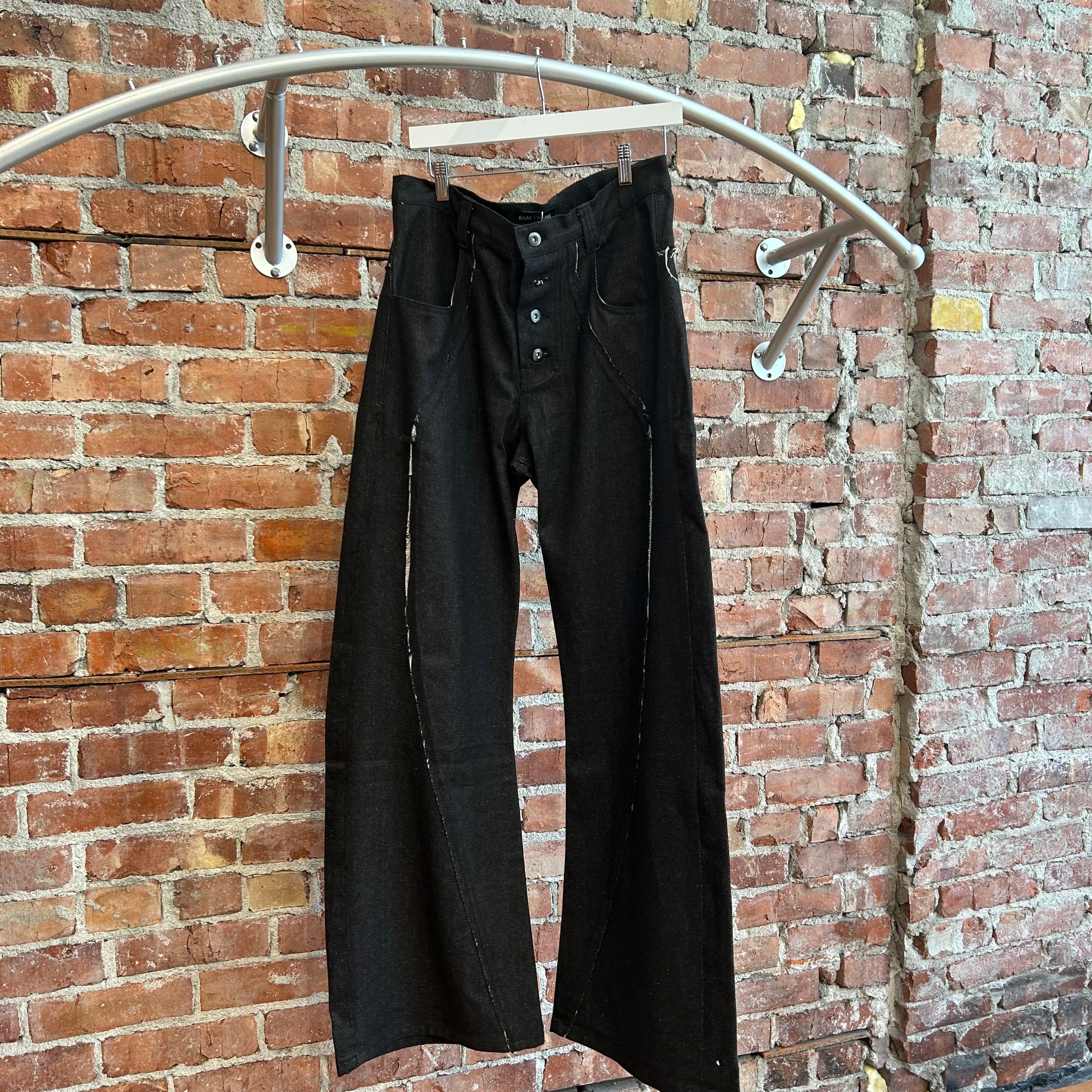 パンツ KRAFT WORK / BAGGY J CUT RAW JEANS KRAFTWORK J CUT BAGGY RAW DENIM 'BLUE' – Sadō Room