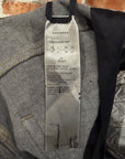 RICK OWENS FW21 GETHSEMANE DRKSHDW WAXED DETROIT DENIM ‘BLACK’