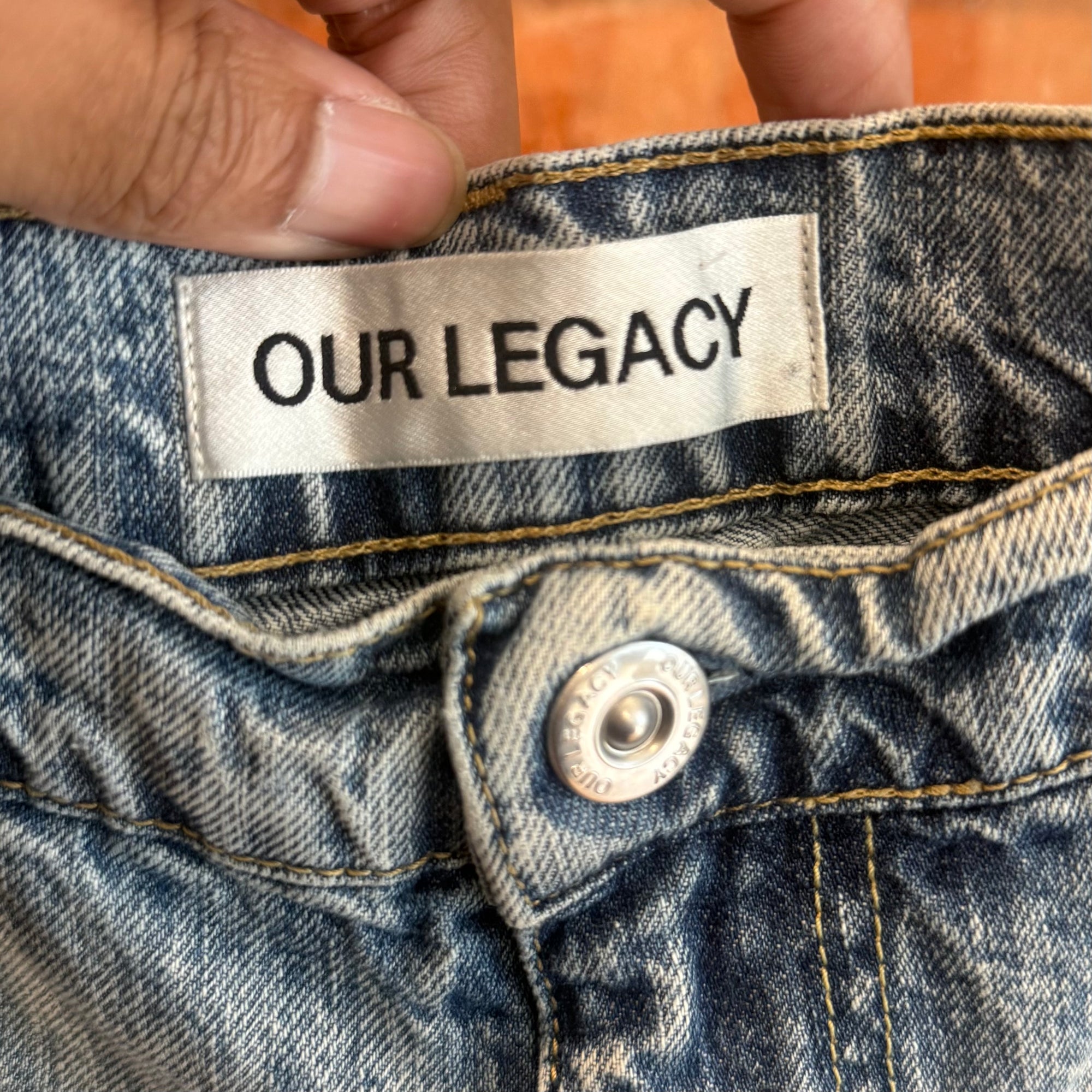 OUR LEGACY WIDE LEG JOINER DENIM ‘LIGHT WASH’