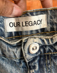 OUR LEGACY WIDE LEG JOINER DENIM ‘LIGHT WASH’