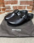 RICK OWEN x BIRKENSTOCK BOSTON LEATHER MULES ‘BLACK’