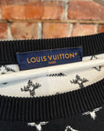 LOUIS VUITTON GRADIENT MONOGRAM KNIT SWEATER ‘BLACK’