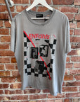 ENFANTES RICHES DÉPRIMÉS CHECKERED FAN ZINE TEE ‘GRAY’