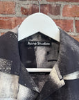 ACNE STUDIOS FACE SPRAY PRINT SHIRT ‘BLACK/GRAY’