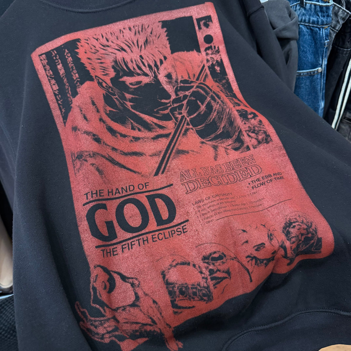 ROUGH SIMMONS BERSERK CREWNECK ‘BLACK/RED’