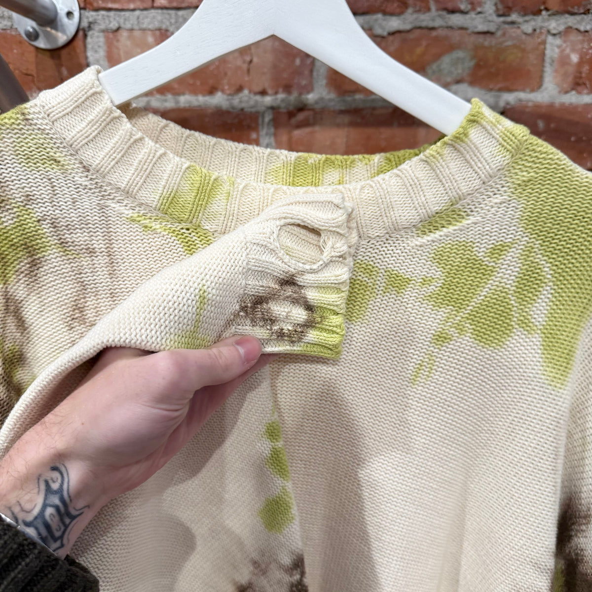 KAPITAL 5G DOLMAN TIE-DYE KNIT SWEATER ‘MULTI’