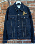 OFF-WHITE 90S SKATE LOGO DENIM TRUCKER JACKET ‘NAVY’