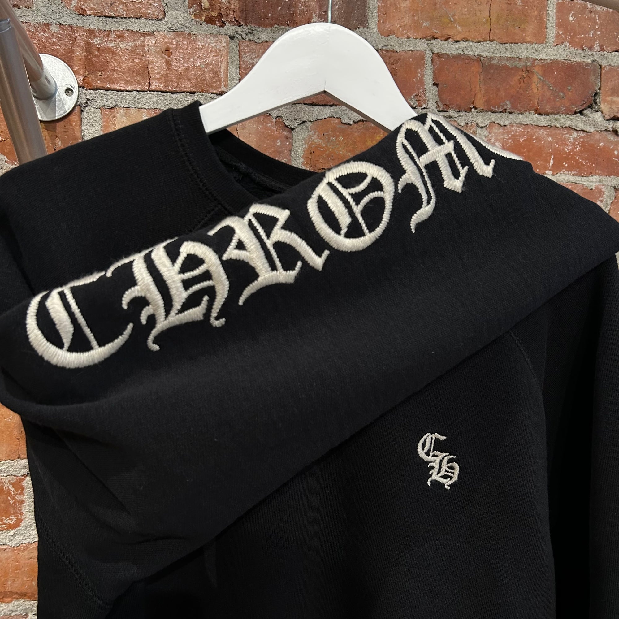 CHROME HEARTS SLO RIDE CREWNECK ‘BLACK’