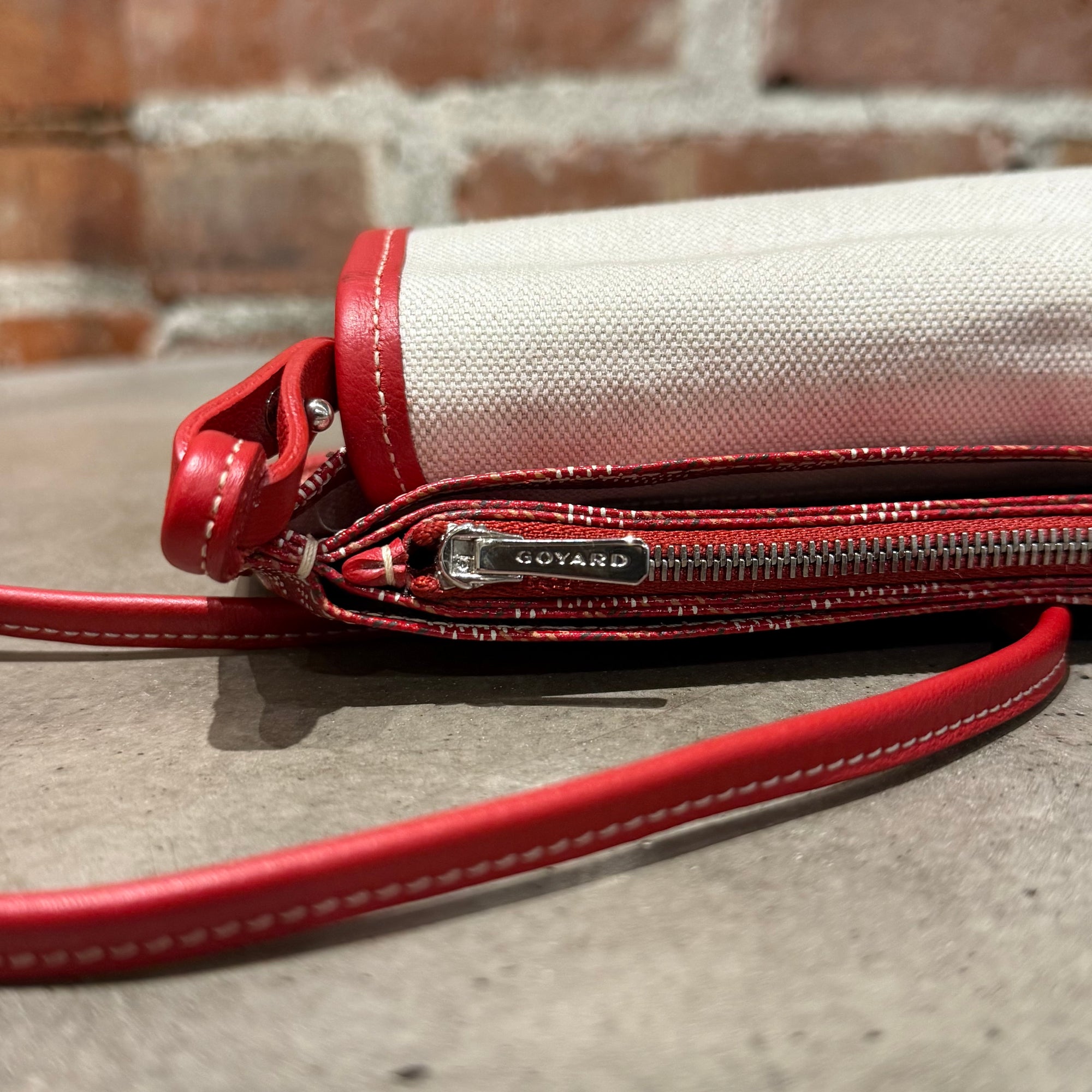 GOYARD 2019 GOYARDINE PLUMET CROSSBODY BAG ‘RED’