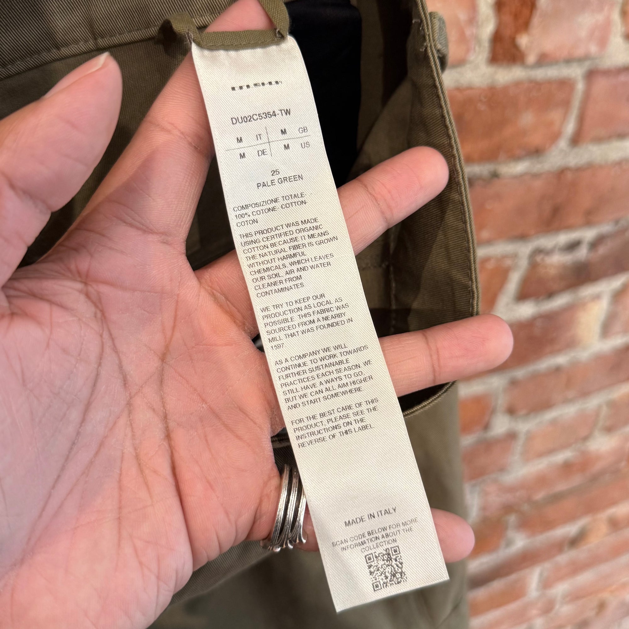 RICK OWENS DRKSHDW CARGO PANTS ‘PALE GREEN’