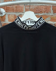 FENDI LOGO MOCKNECK KNIT SWEATER ‘BLACK’