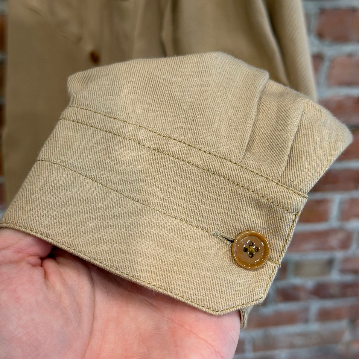 LEMAIRE TWO-POCKET LINEN FIELD SHIRT ‘SAND’