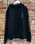 CHROME HEARTS OLIVE VERTICAL SCRIPT HOODIE ‘BLACK’