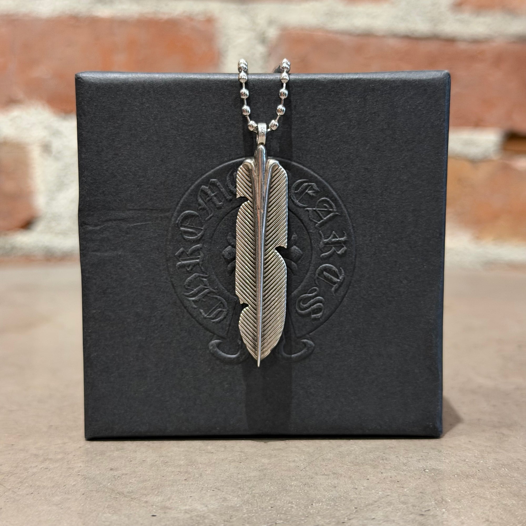 CHROME HEARTS FEATHER NECKLACE ‘SILVER’