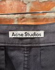 ACNE STUDIOS TWILL TROUSER CARGO PANTS ‘BLACK’