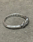 CHROME HEARTS TRIPLE STAR BUBBLEGUM RING ‘SILVER’
