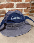 KAPITAL OLD MAN AND THE SEA BUCKET HAT ‘INDIGO’