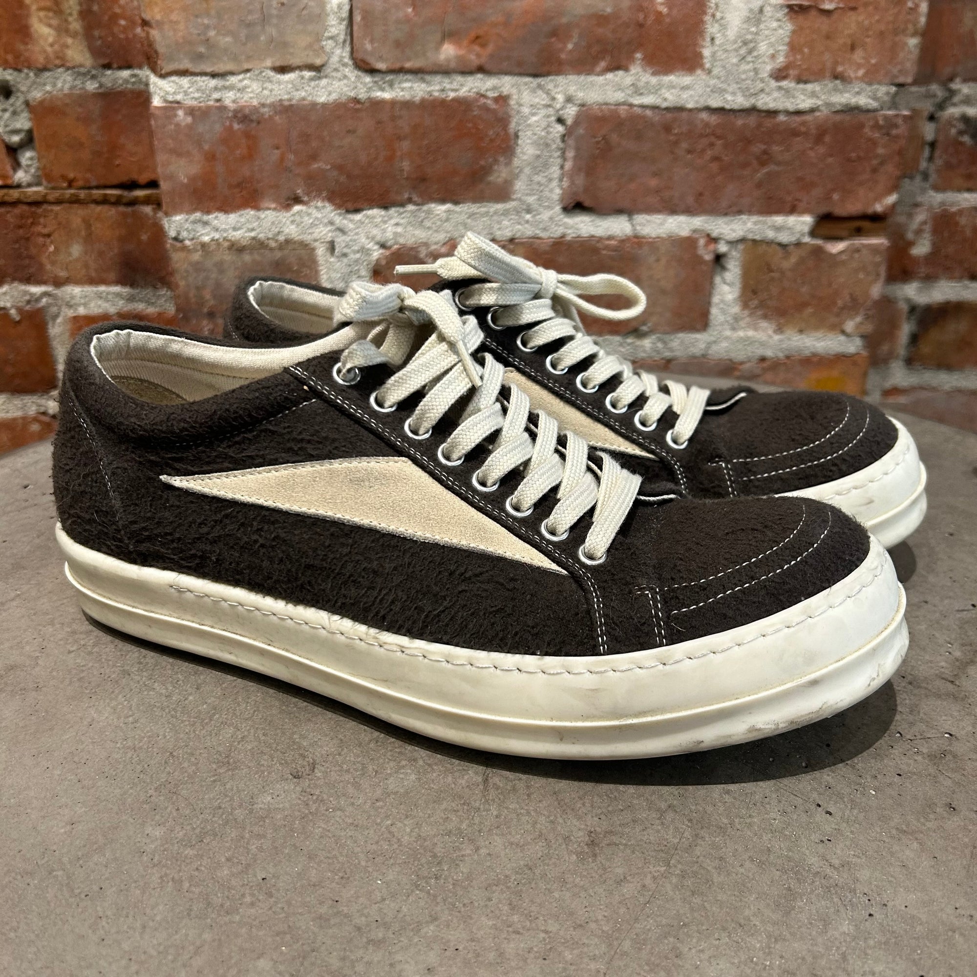 RICK OWENS DRKSHDW VINTAGE SNEAKERS ‘BROWN’