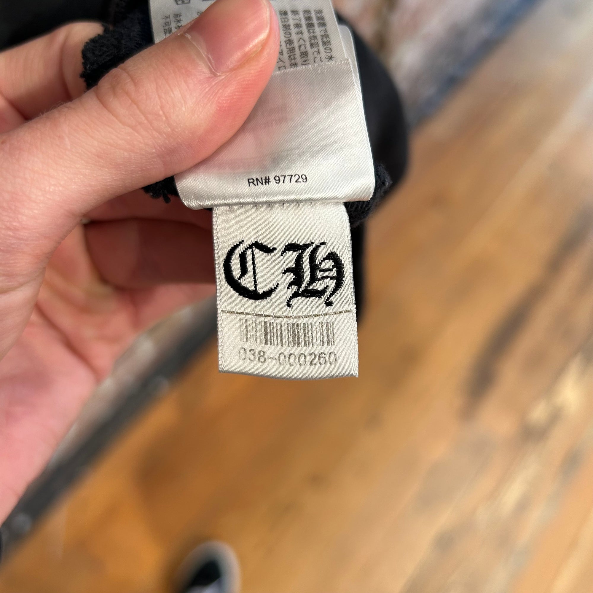 CHROME HEARTS MONOGRAM CEMETERY ZIP HOODIE ‘BLACK’