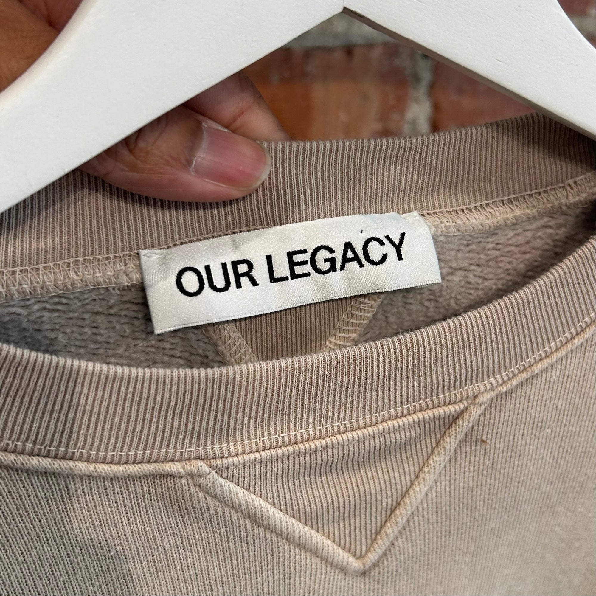 OUR LEGACY PERFECT SWEATSHIRT CREWNECK ‘DESERT’