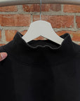 ACNE STUDIOS OVERSIZED MOCKNECK SWEATSHIRT ‘BLACK’