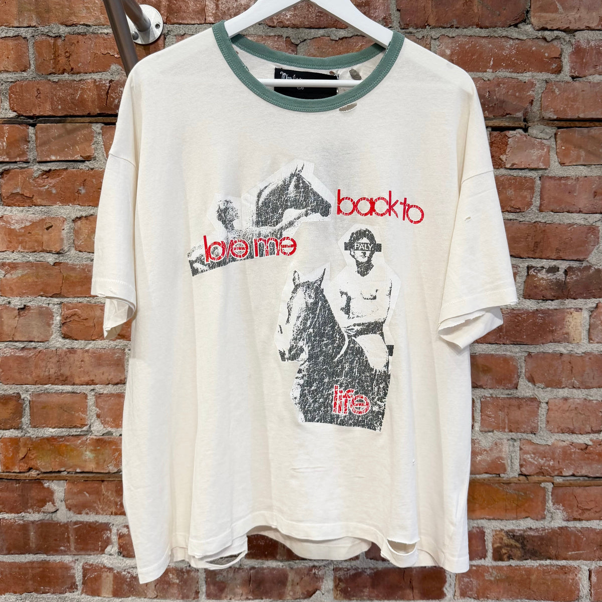 PALY HOLLYWOOD SS26 BACK TO LIFE RINGER TEE ‘CREAM’