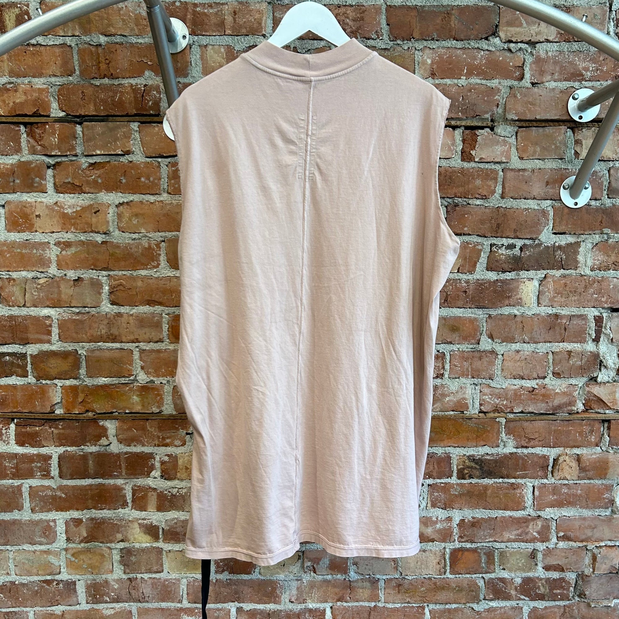 RICK OWENS DRKSDHW PENTAGRAM MUSCLE TANK ‘FADED PINK’