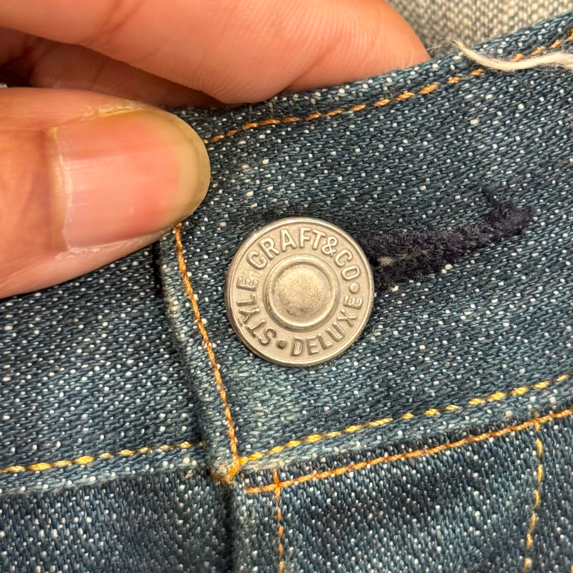 EVISU LOT 2008 THIN GULL STRAIGHT FIT DENIM ‘WASHED INDIGO/IVORY’