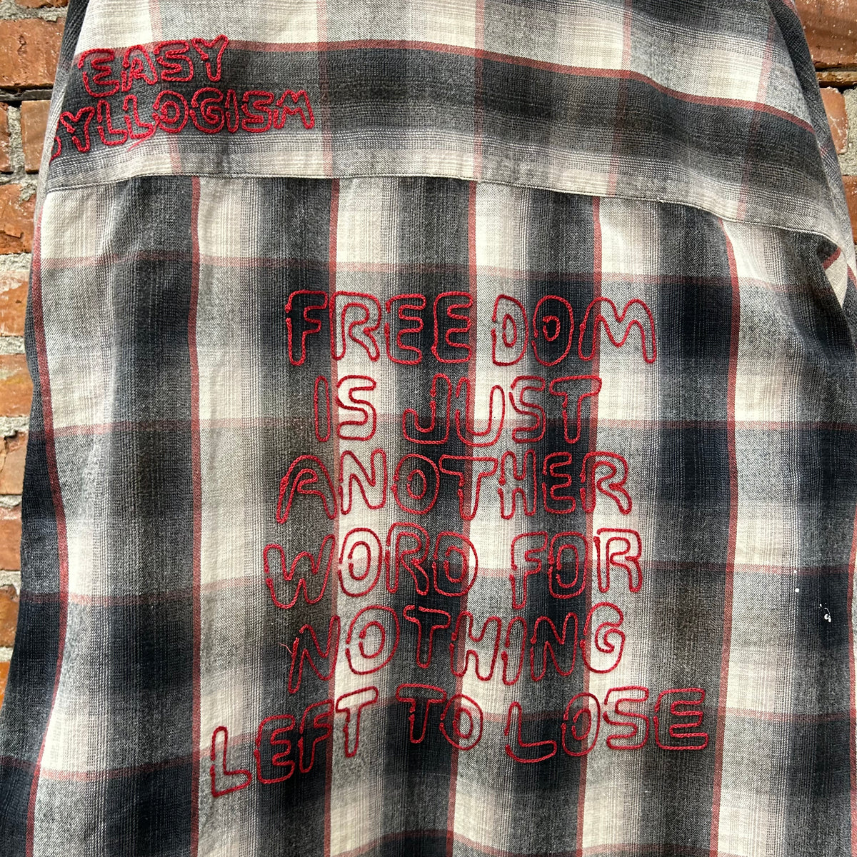 MIHARA YASUHIRO OVERSIZED DISTRESSED FLANNEL ‘MULTI’