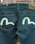 EVISU X PUMA STRAIGHT LEG DENIM 'DIRTY BLUE/WHITE'