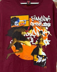 SAMURAI CHAMPLOO x GEEKS RULE "ISHIN DENSHIN SHO" TEE (L) ‘MAROON’