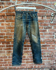 VINTAGE THRASHED EVISU JEANS ‘MUD WASH’