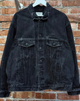 BALENCIAGA FW22 3B DISTRESSED DENIM JACKET ‘BLACK’