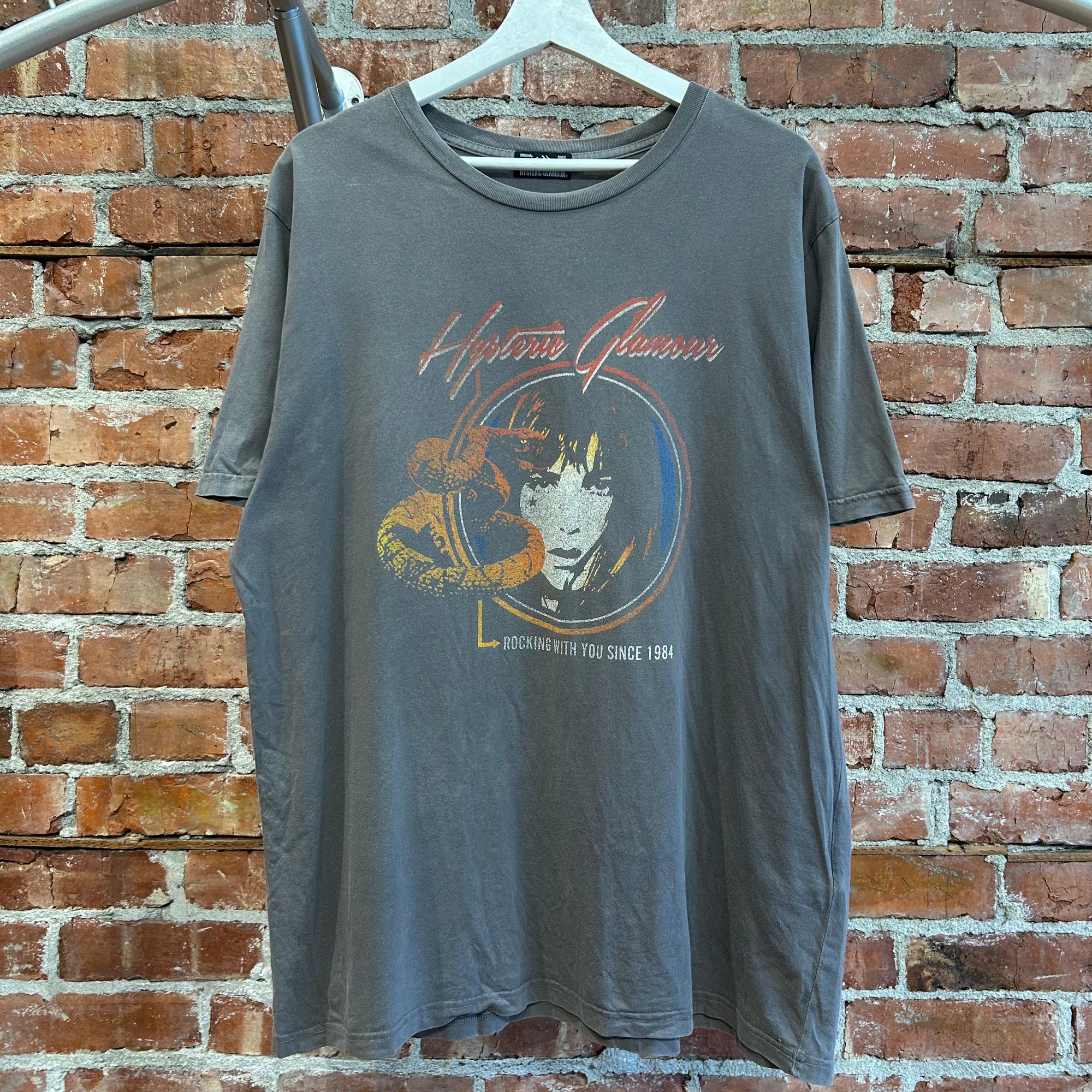 HYSTERIC GLAMOUR SERPENT ROCKER TEE 'BLACK'