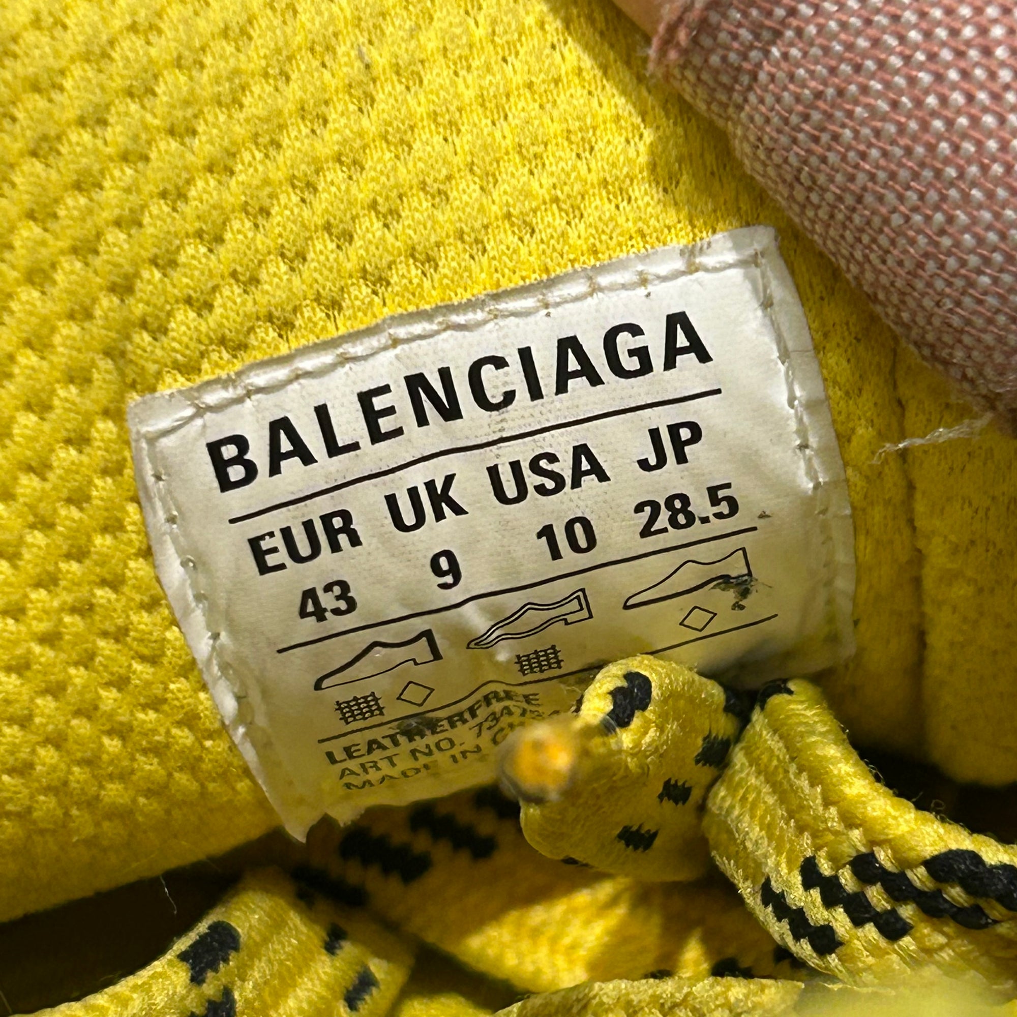 BALENCIAGA 3XL DISTRESSED SNEAKERS ‘YELLOW’