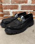 CELINE TRIOMPHE EMBELLISHED LOAFERS ‘BLACK’