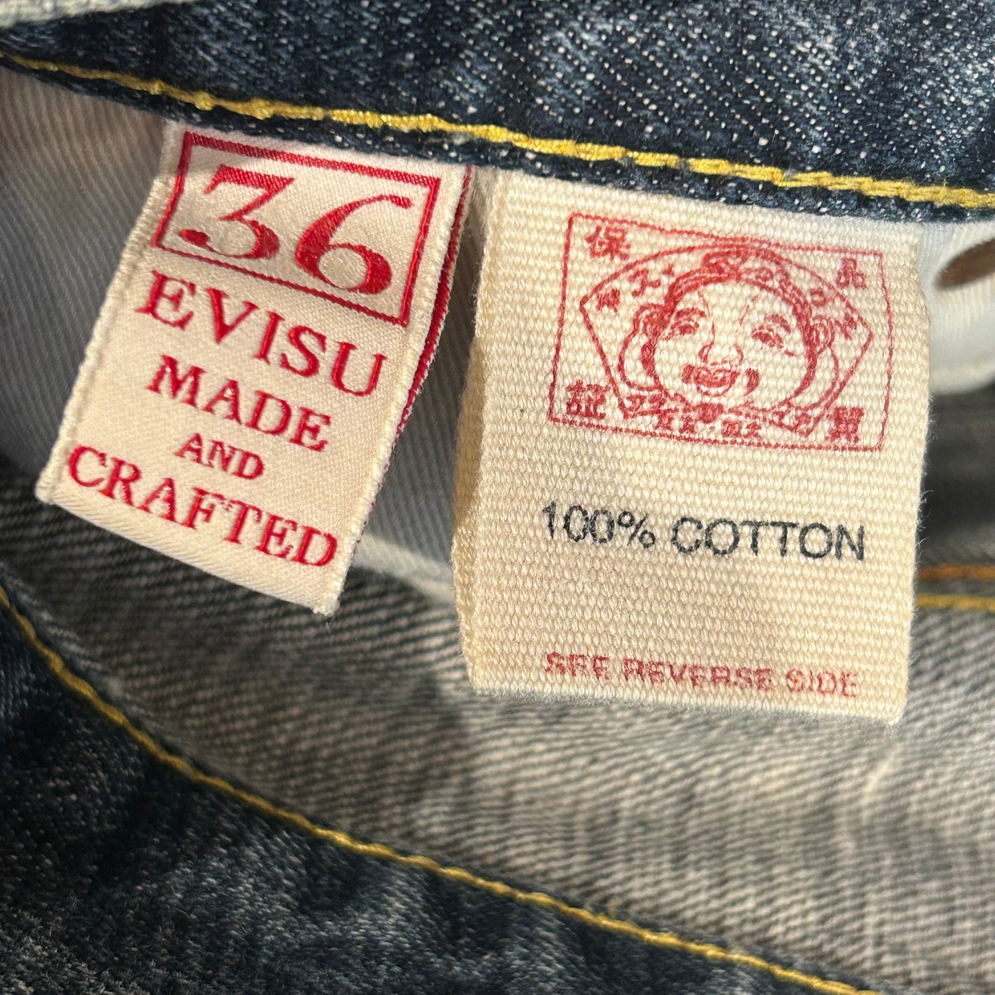 EVISU SAKURA MONOGRAM PARIS DENIM 'INDIGO'