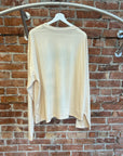 HANDMADE RUST MOSU FACE LONGSLEEVE SHIRT ‘CREAM’