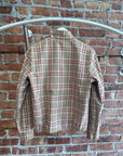 JIL SANDER REVERSIBLE CAFE RACER JACKET ‘TAN/PLAID’