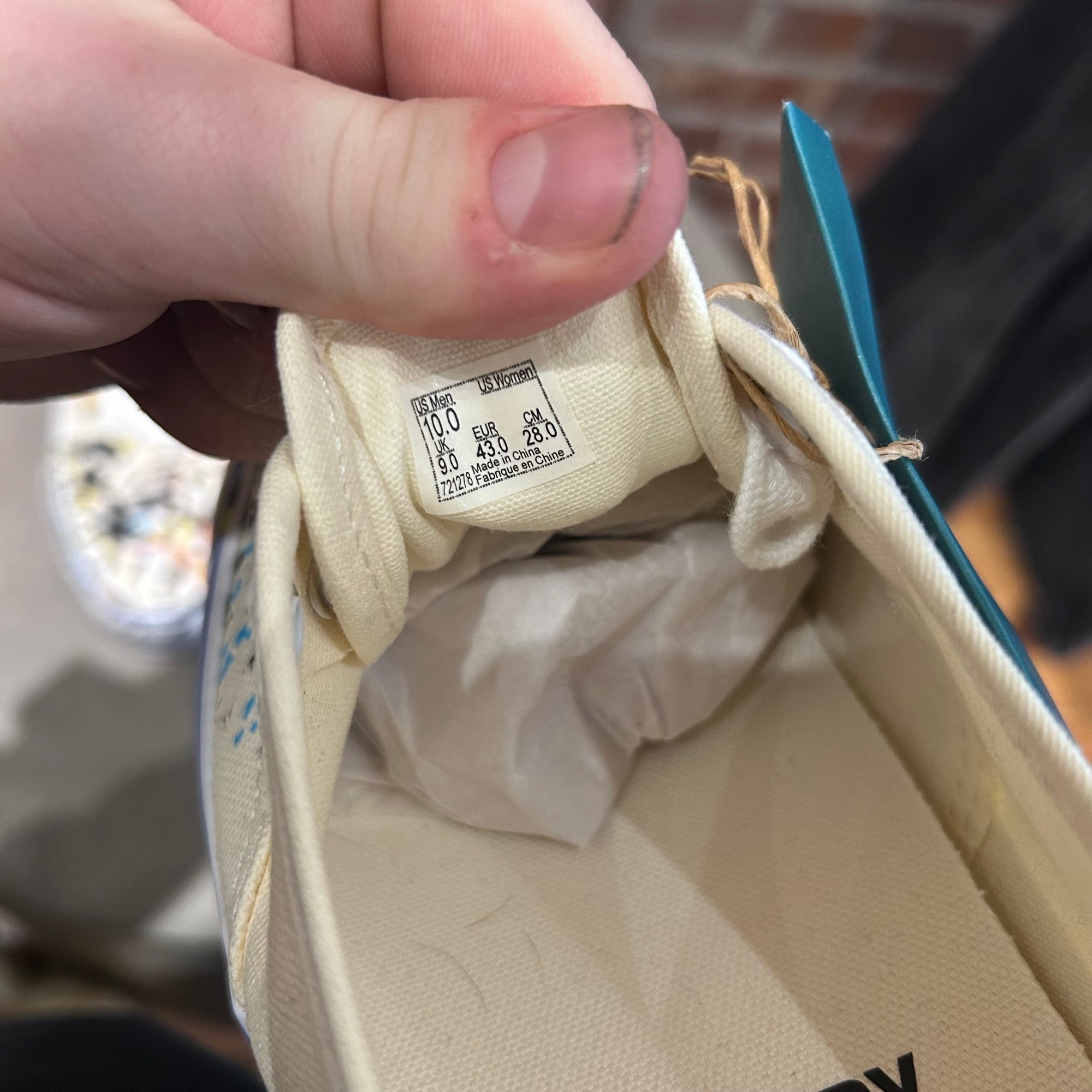 GALLERY DEPT. x VANS PAINT SPLATTER AUTHENTICS SNEAKER ‘CREAM’