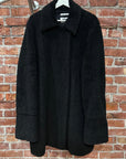 MARGIELA MM6 SHERPA LONG COAT ‘BLACK’