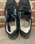 LANVIN LOW TRAINERS ‘BLACK/METALLIC BLUE’