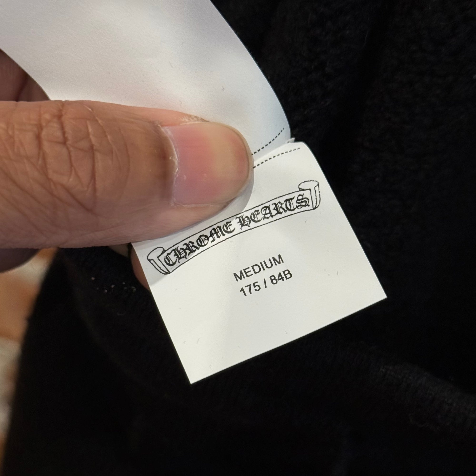CHROME HEARTS CASHMERE FLORAL LOUNGE PANTS ‘BLACK’