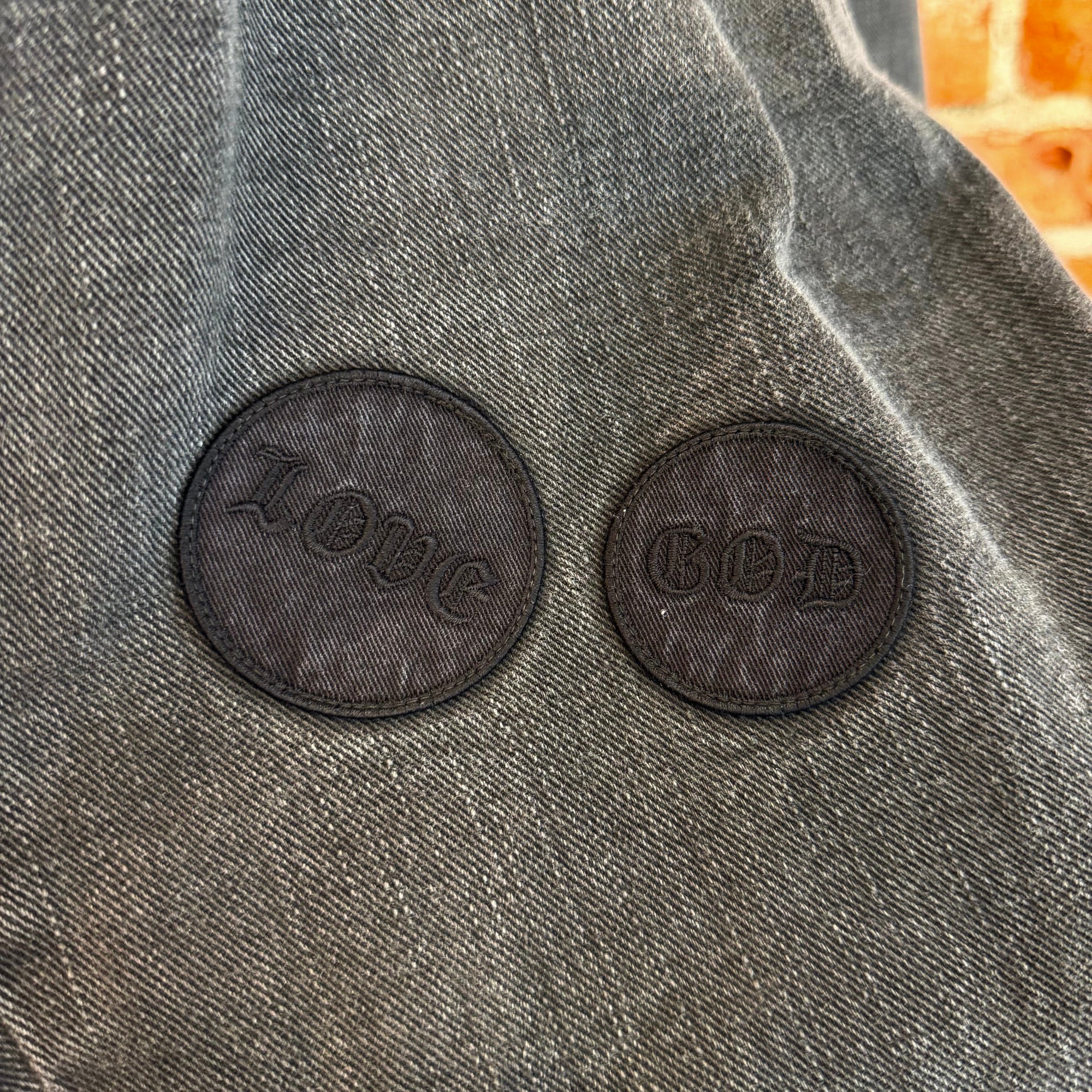 NUMBER (N)INE AW04 GIVE PEACE A CHANCE DENIM ‘BLACK’