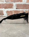 BOTTEGA VENETA BV1357S SQUARE FRAME SUNGLASSES ‘BLACK’