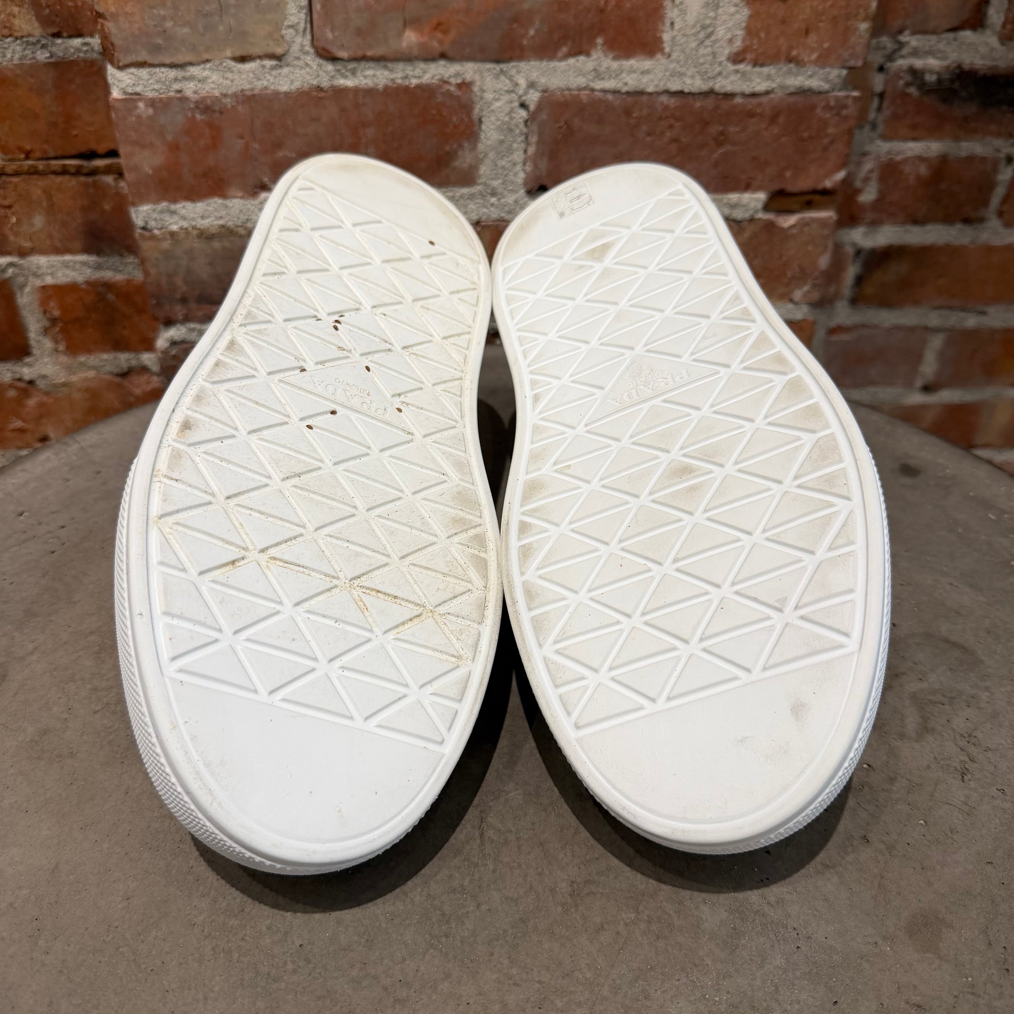 PRADA MACRO RE-NYLON SNEAKERS ‘WHITE’